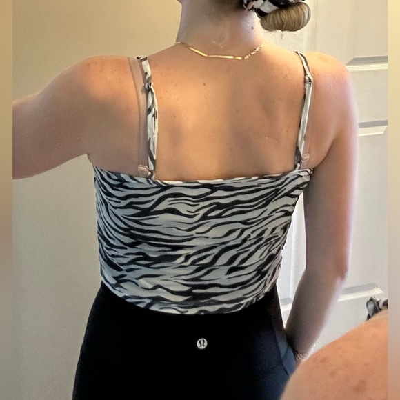 Hollister Animal Print Lace Trim Mesh Cami - Picture 3 of 9